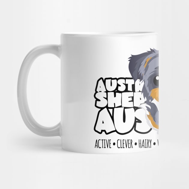 DGBigHeads - Aussie Merle Trico by DoggyGraphics